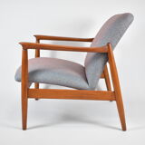 Fauteuil vintage entièrement restauré designer E.Homa, années 60, Europe de l’Est, multicolore, résistant à l’eau