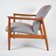 Fully restored vintage armchair, designer E.Homa, 60s, East Europe, multicolour, water resistant