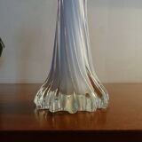 Murano glass vase twisted flower neck