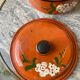 Traditional hand-painted terracotta pot