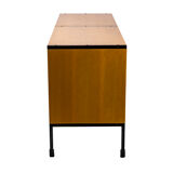Ash and metal sideboard, A.R.P. design, Minvielle edition, 1950s