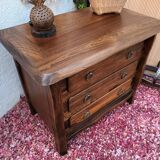 Brutalist elm chest of drawers