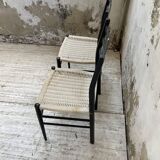 Black Italian rope chairs
