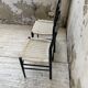 Black Italian rope chairs