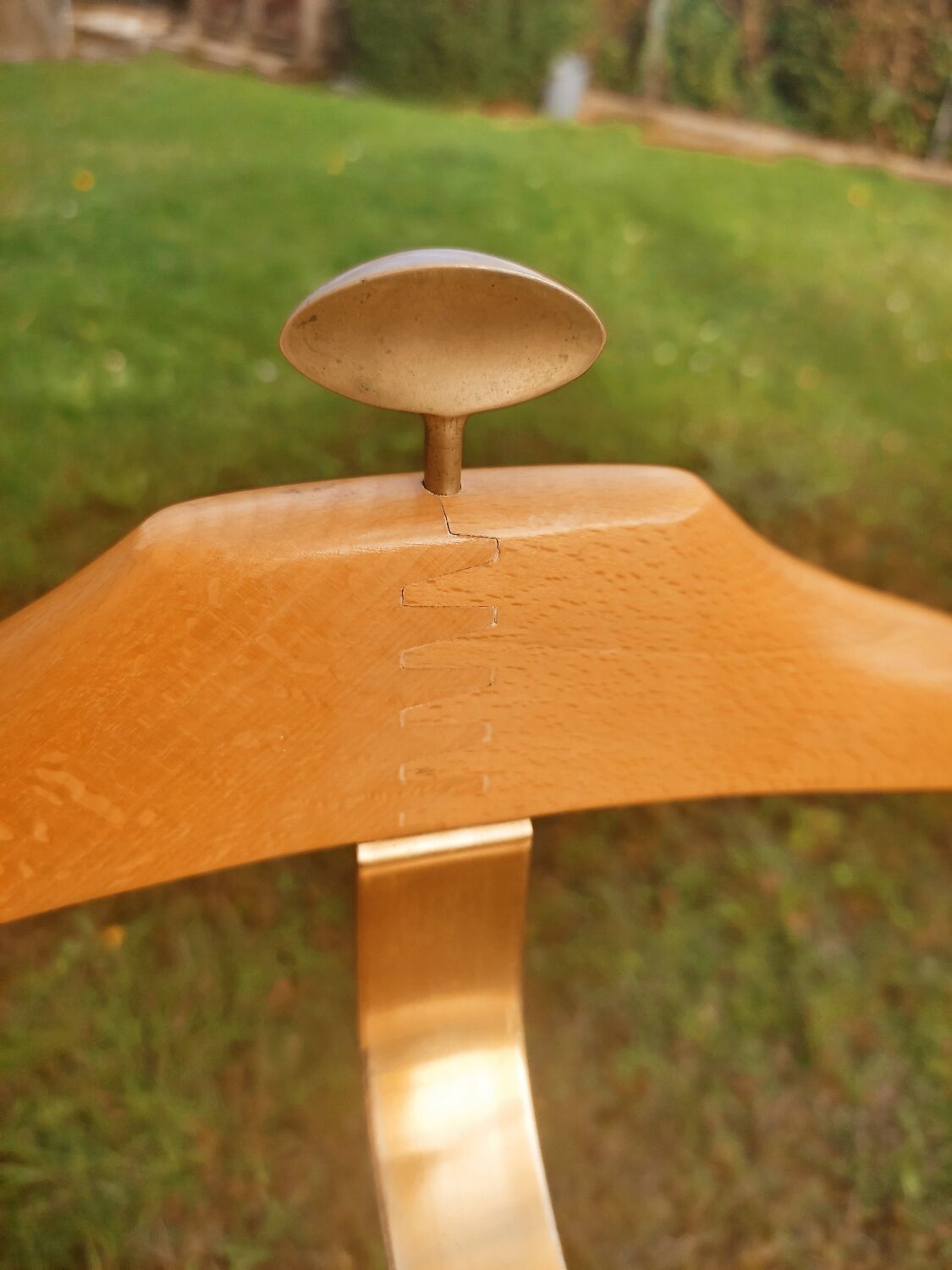 Night valet in beech and brass by Fratelli
