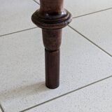 Large walnut desk with turned legs