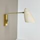 Adjustable theatre wall or ceiling lamp in brass, Italy, 1950s