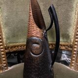 Copper & wood pitcher