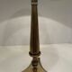Fluted bronze foot lamp with lion's feet 50s