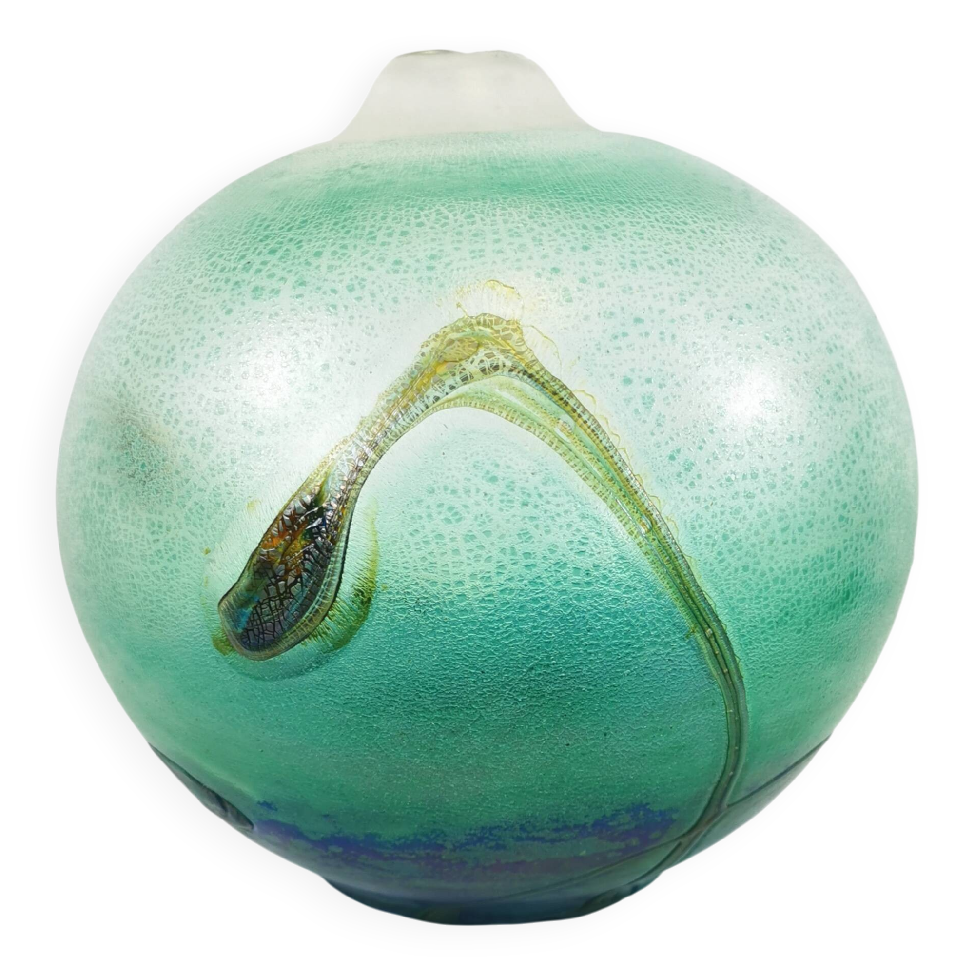 Jean Claude Novaro Blown Glass Ball Vase