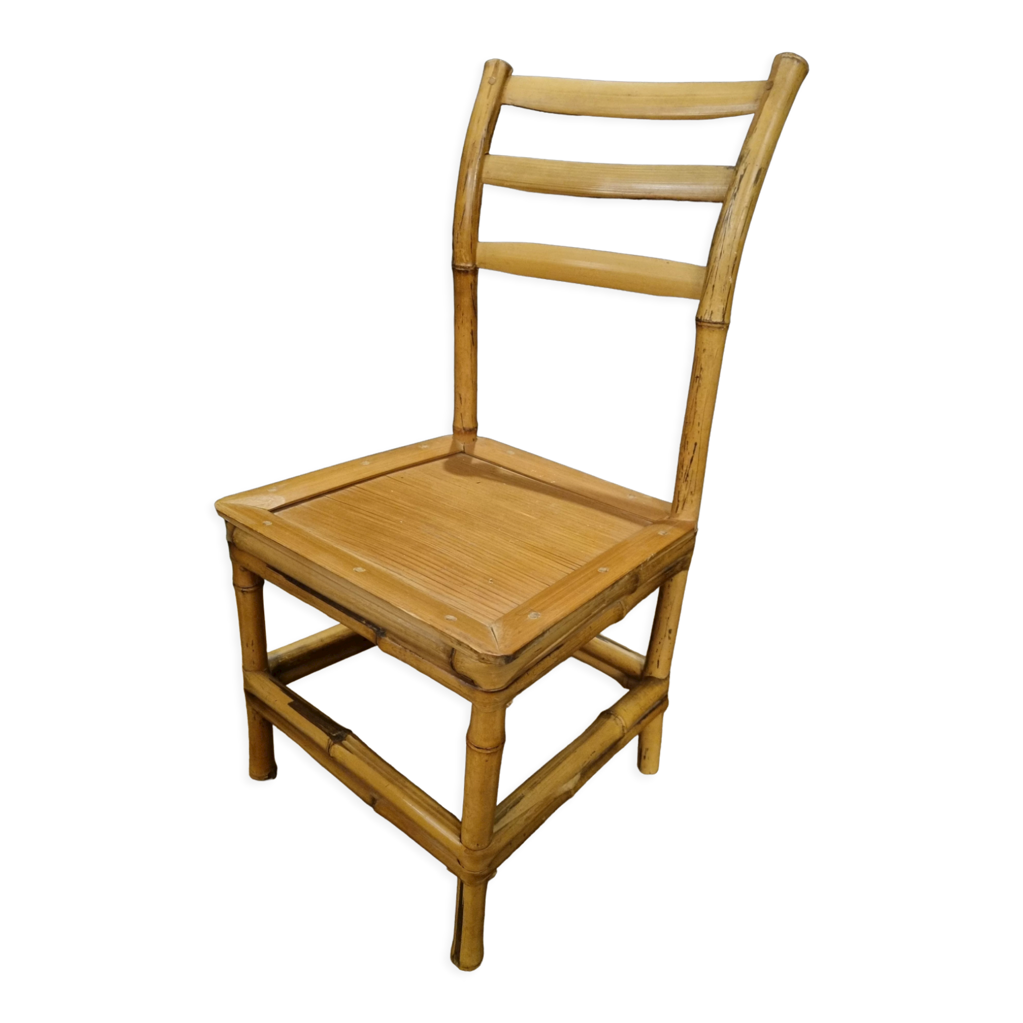 small bamboo chair