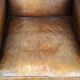 Especially comfortable wingback chair made of sheepskin leather, stunning colors