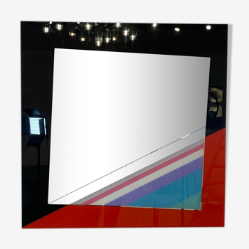 Glass mirror by Eugenio Carmi for Acerbis International