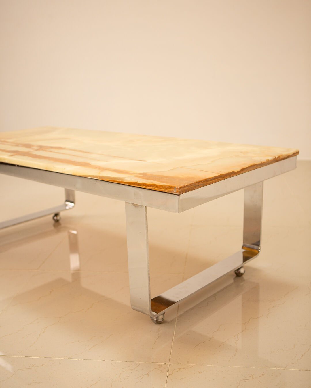 Onyx coffee table 70's marble