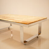 Onyx coffee table 70's marble
