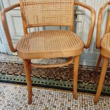 Vintage pair of Joseph Hoffman Prague 811 armchairs