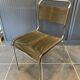 Scoubidou chair or vintage 1960s khaki green chrome spaghetti chair