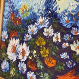Canvas painting painted with a knife
