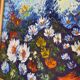 Canvas painting with a knife.
