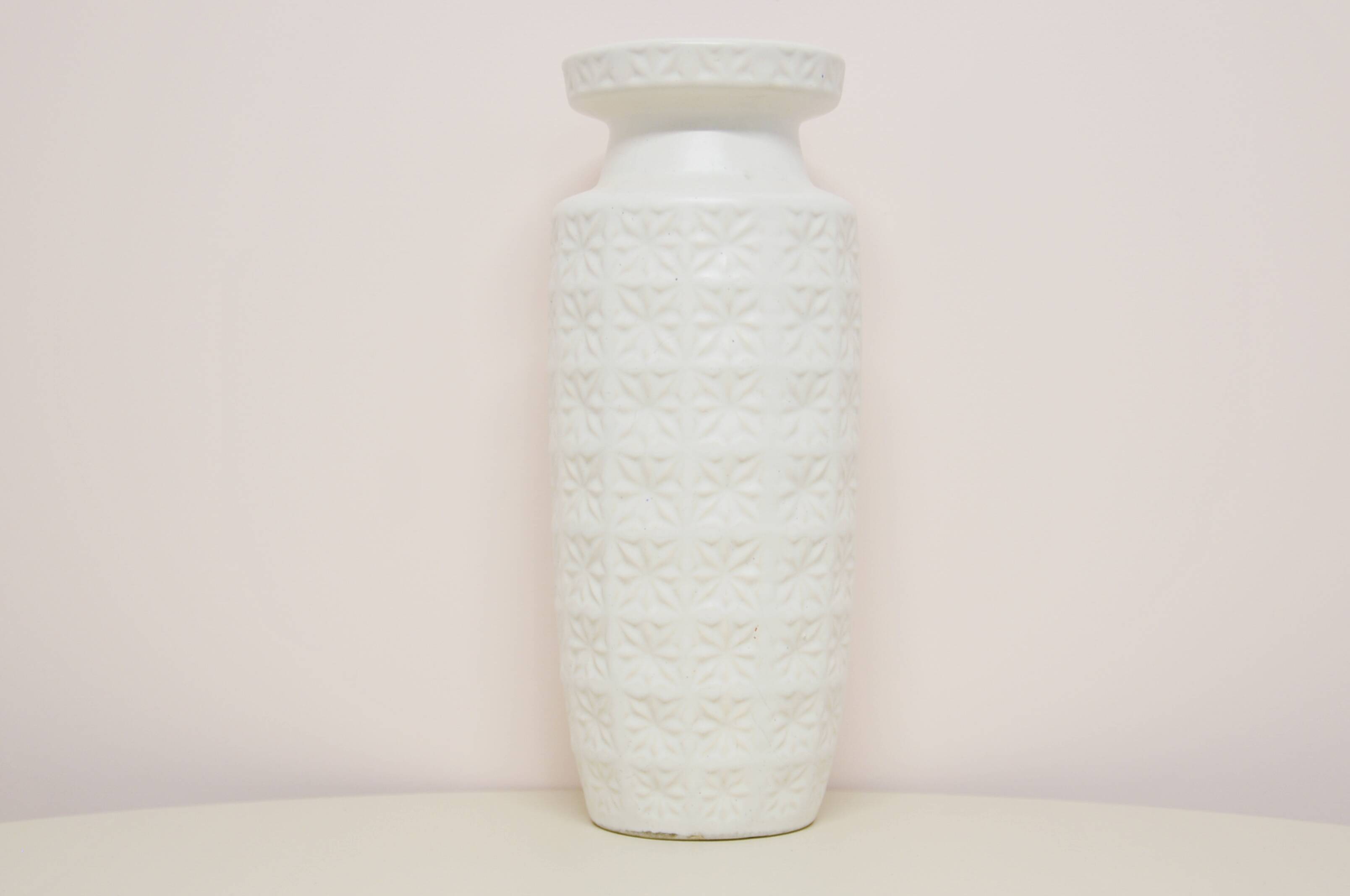 vintage white Prisma West Germany vase Scheurich