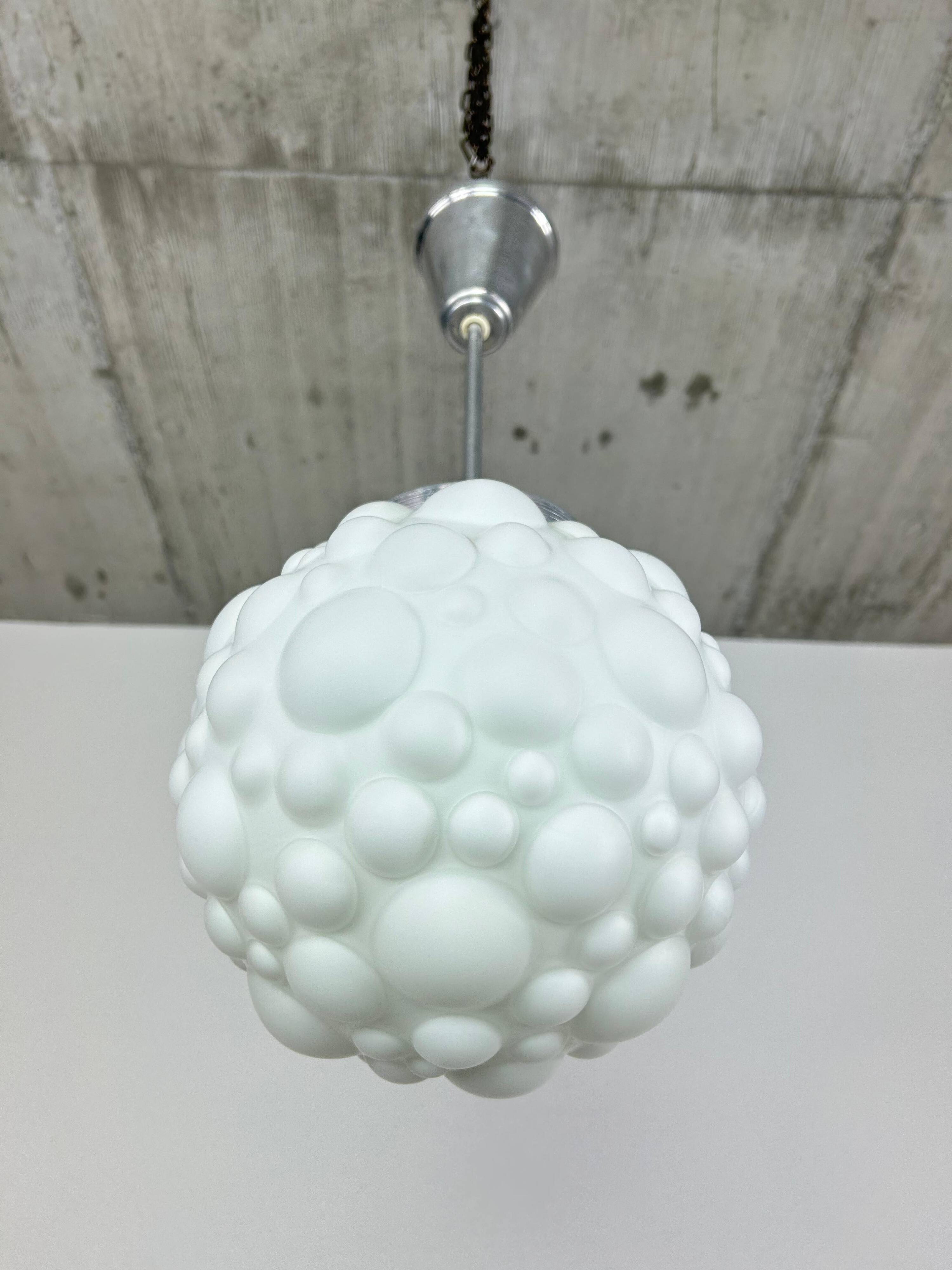 White modernist pendant lamp