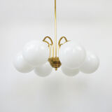 Six-arm chandelier, Poland, 1980s