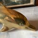 Vintage brass dolphin