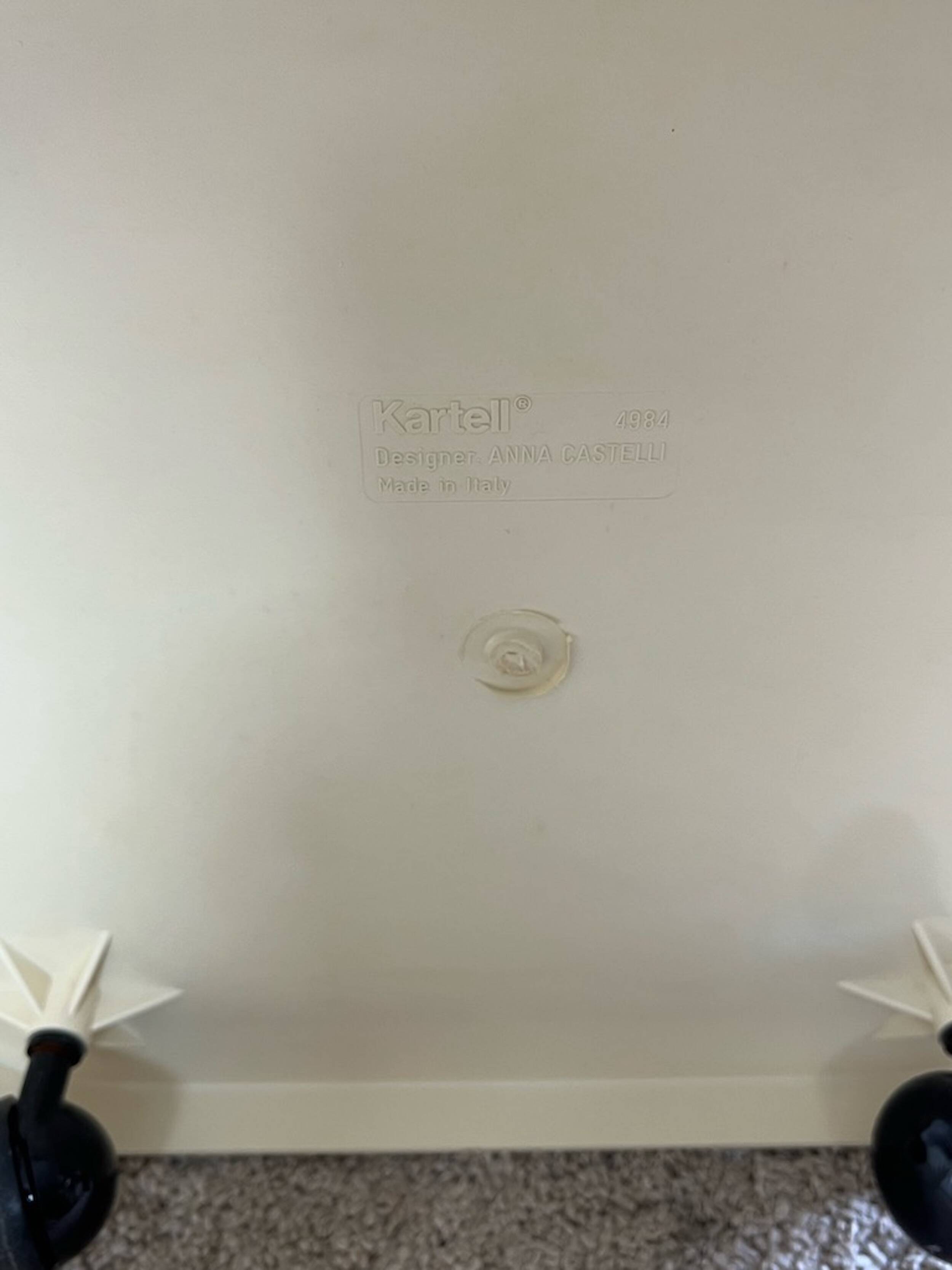 Rare Laundry Basket Container Componibili 4984 Anna Castelli design for Kartell, 60s