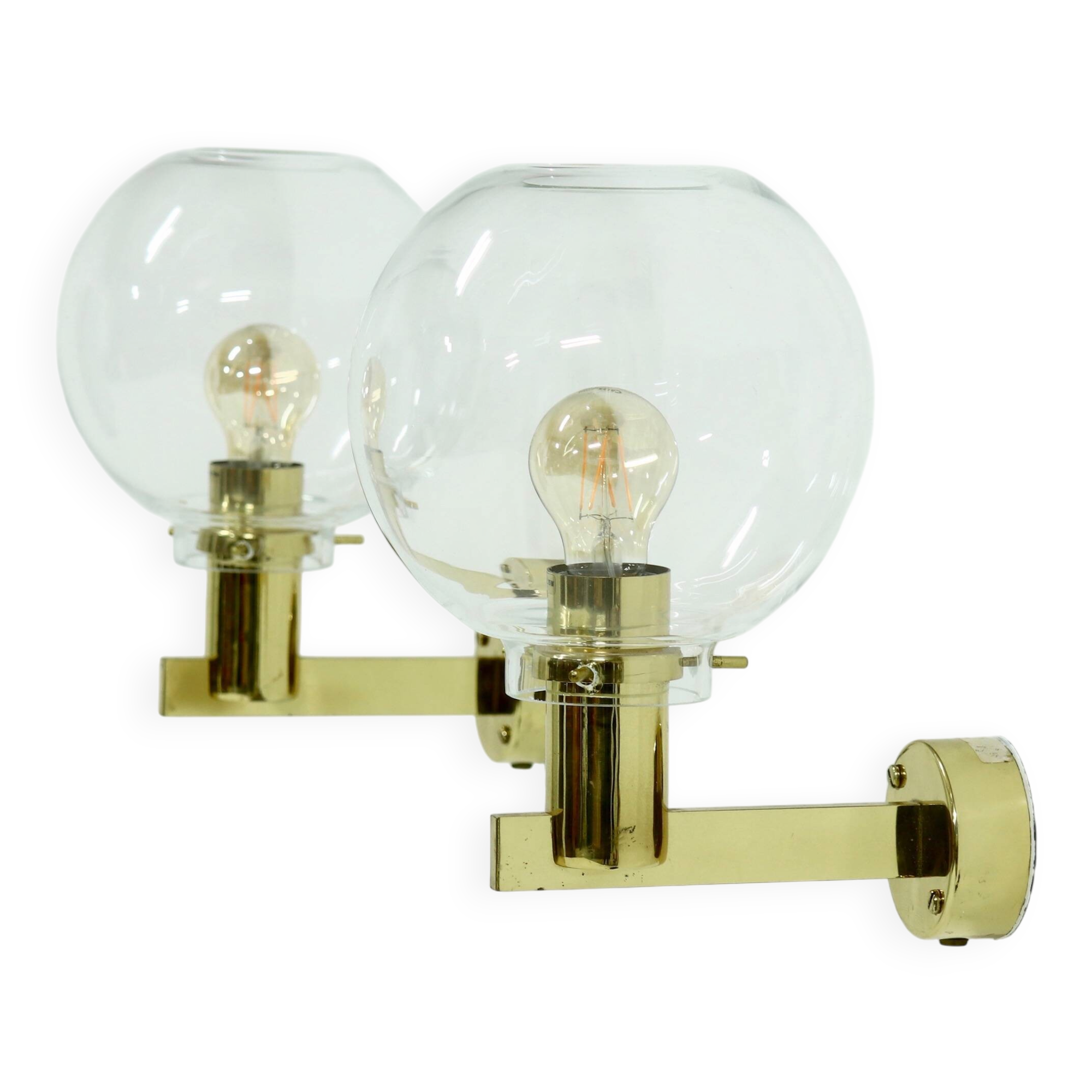 Pair of Wall Lamps by Hans-Agne Jakobsson for Markaryd 1960s