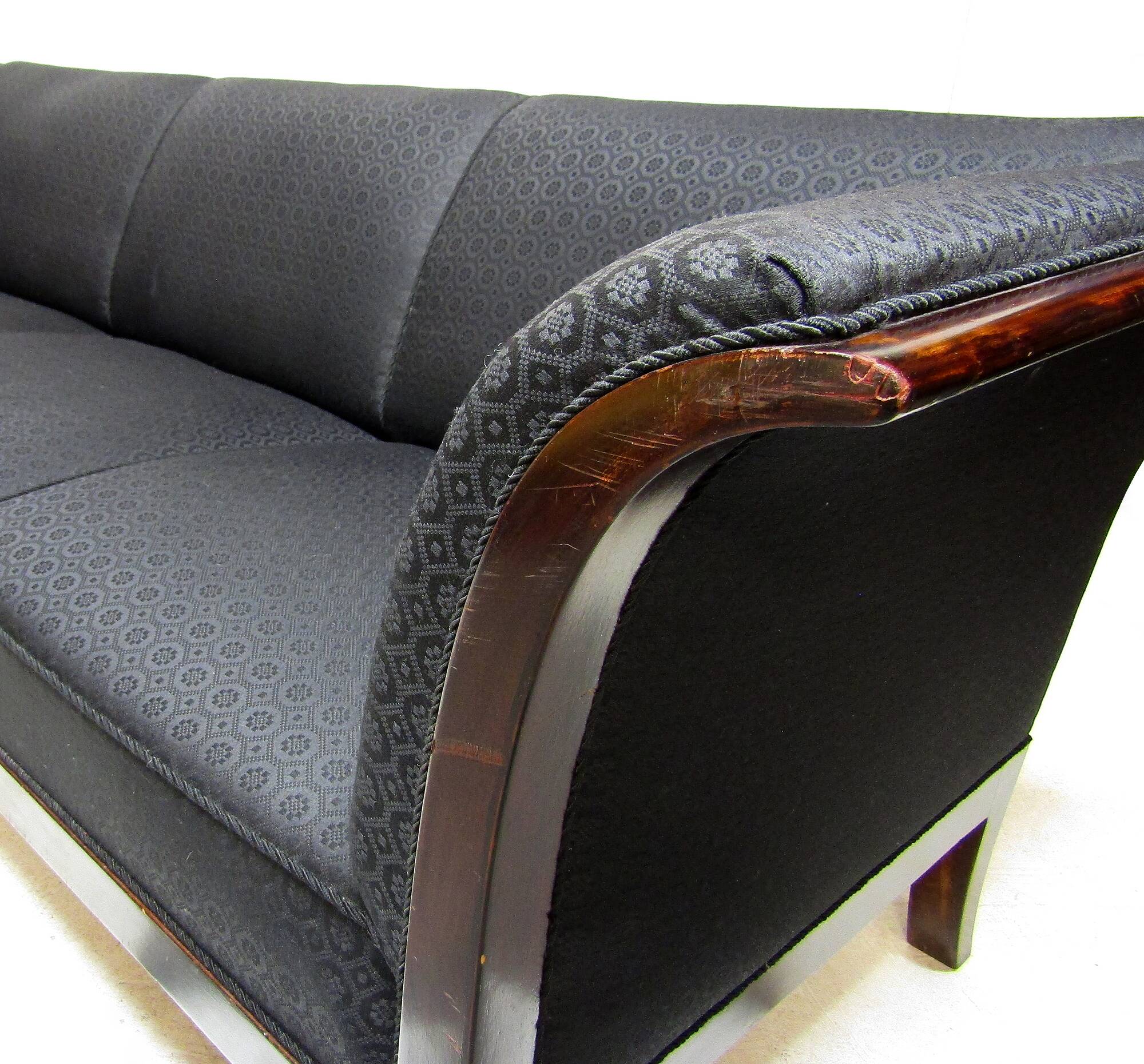 1930s Danish Art Deco 3-Seater Sofa by Frits Henningsen