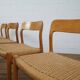 Set of 4 Niels Otto Moller model 56 chairs