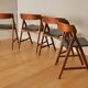 4 chairs Scandinavian Kristiansen teak 60s