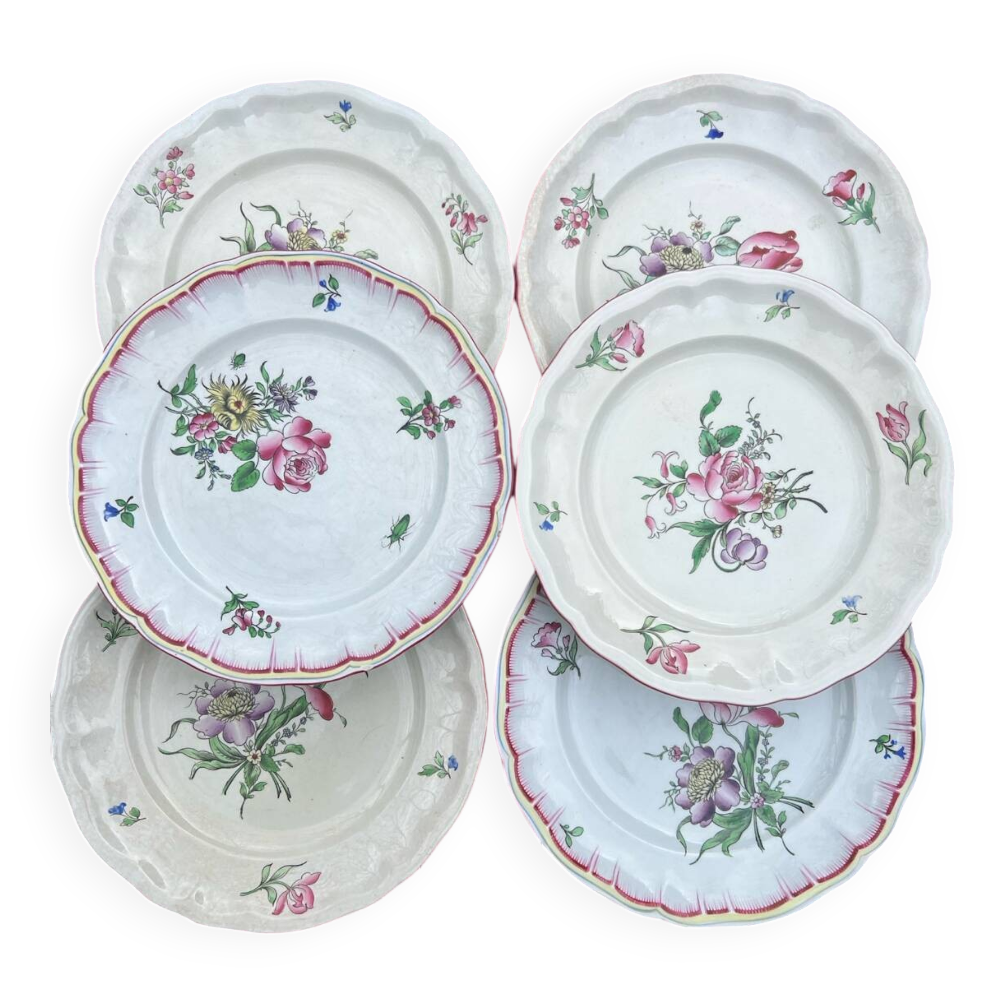 Lunville - 6 assiettes à dessert