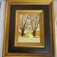 Oil on canvas signed “The two chestnut trees”