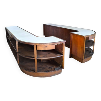 Set of 2 shop counters 1950