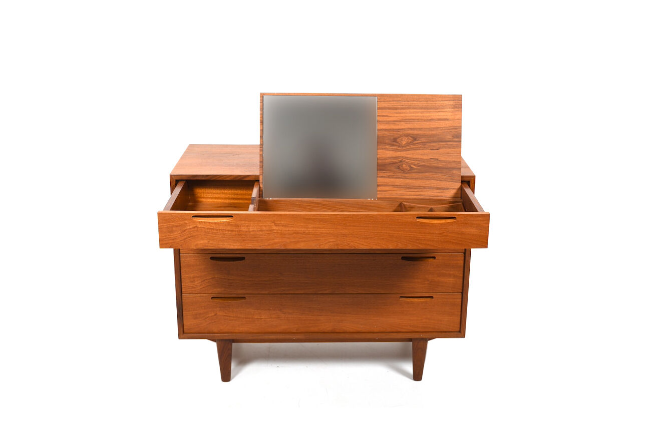 Vanity dresser in teak by Ib Kofod-Larsen 1960s