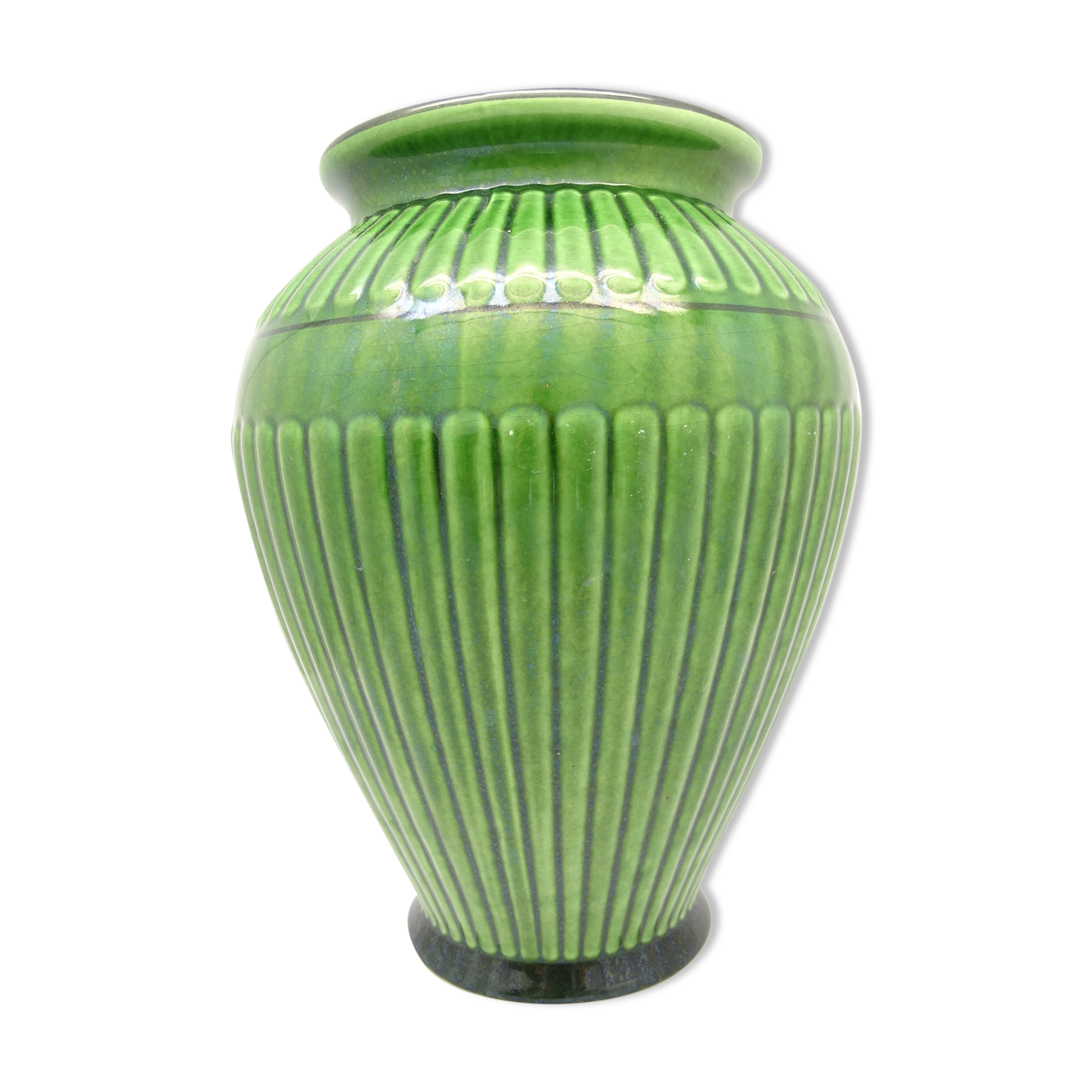 Green vase