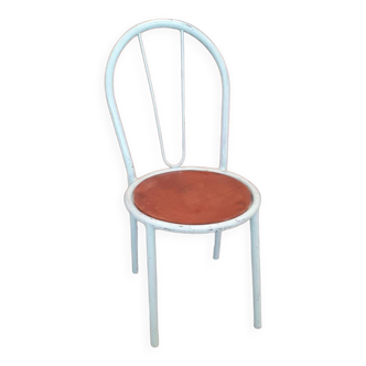 Metal chair.