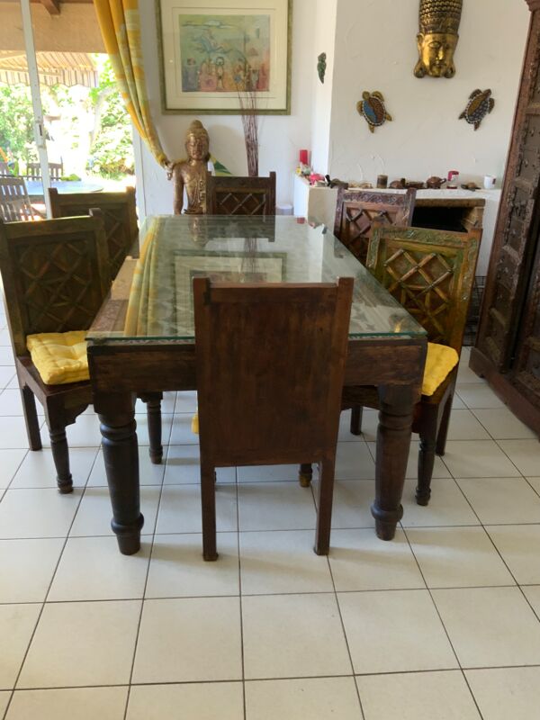 Table, style Indo, pakistanais artisanale du monde