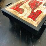 Brutalist ceramic coffee table by Dan