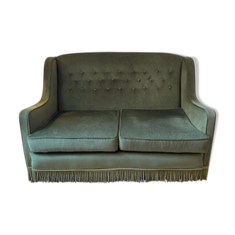 Vintage velvet sofa