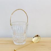 Seau à glace en cristal et sa cuillère