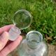 Set of 3 retro glass bottles