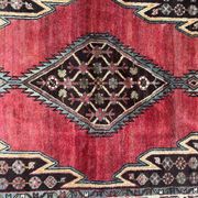 Ancient Persian mazlaghan carpet 126x198 cm