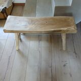Small solid wood bench
