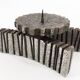 Brutalist smoking kit and candle holder Willy Ceysens 1960