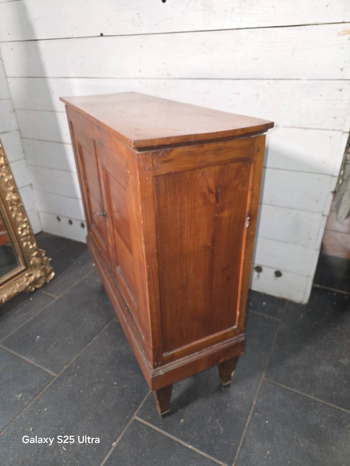 Low buffet in solid cherry wood from the 19th century (shallow)