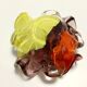 Large Polychrome Murano Glass Ashtray / Vide-Poche attr. to Toso, Italy
