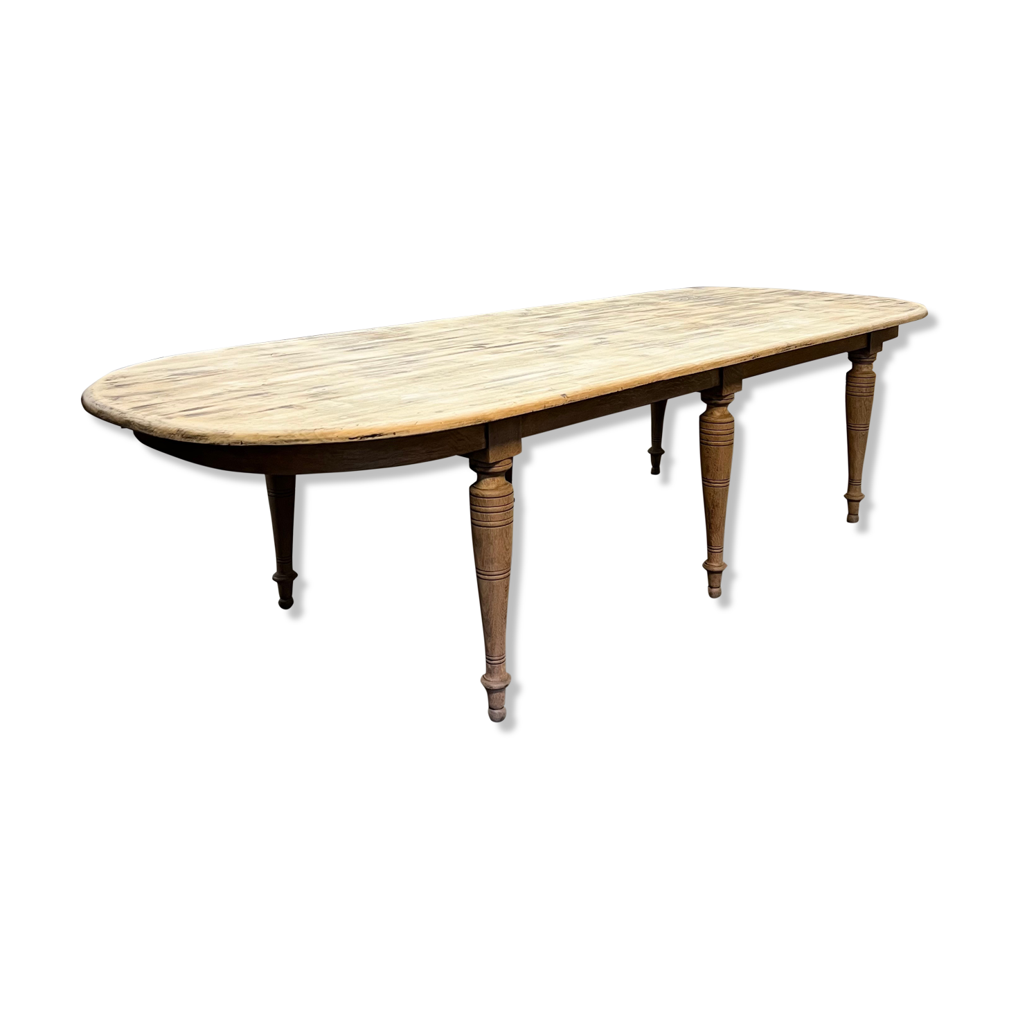 Ancienne table en chêne plateau peuplier