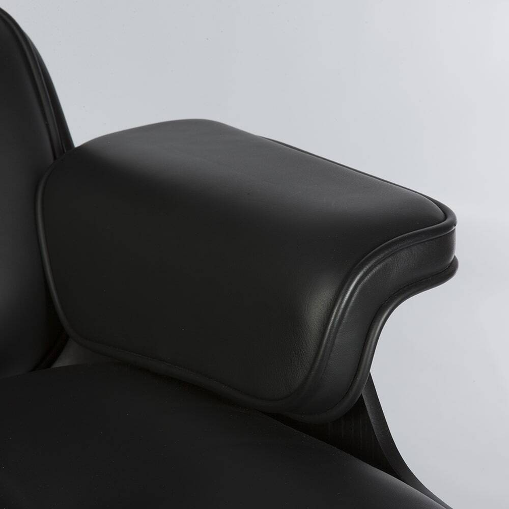 Special Edition All Black Herman Miller Eames Lounge Chair & Ottoman
